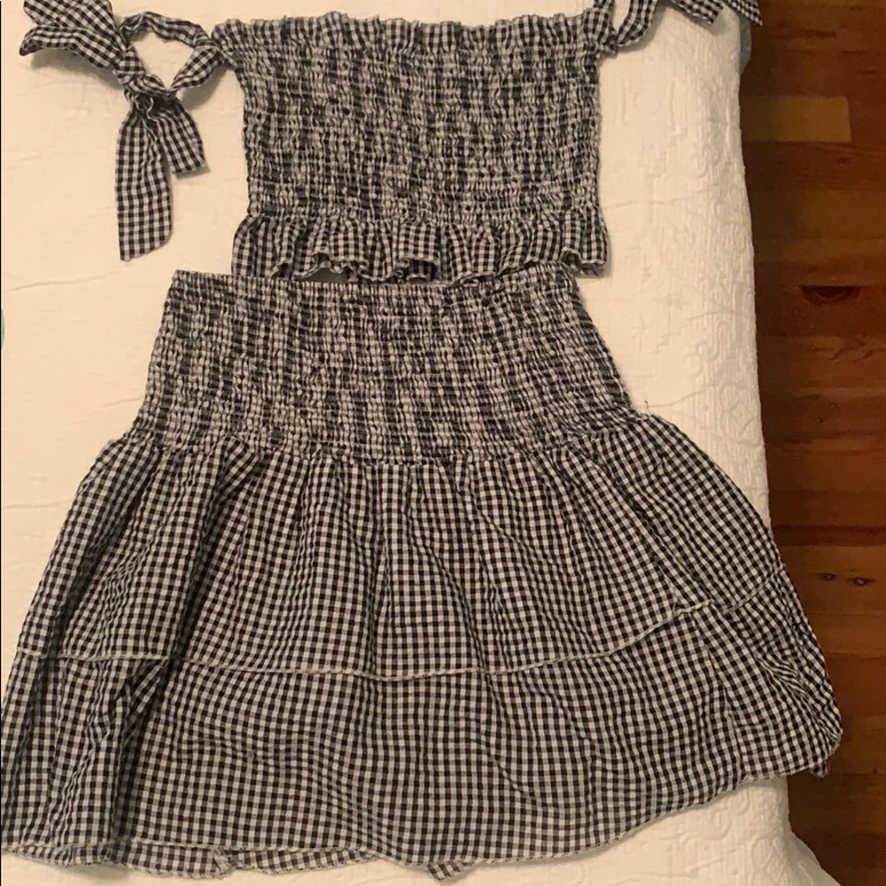 Gingham two piece set!